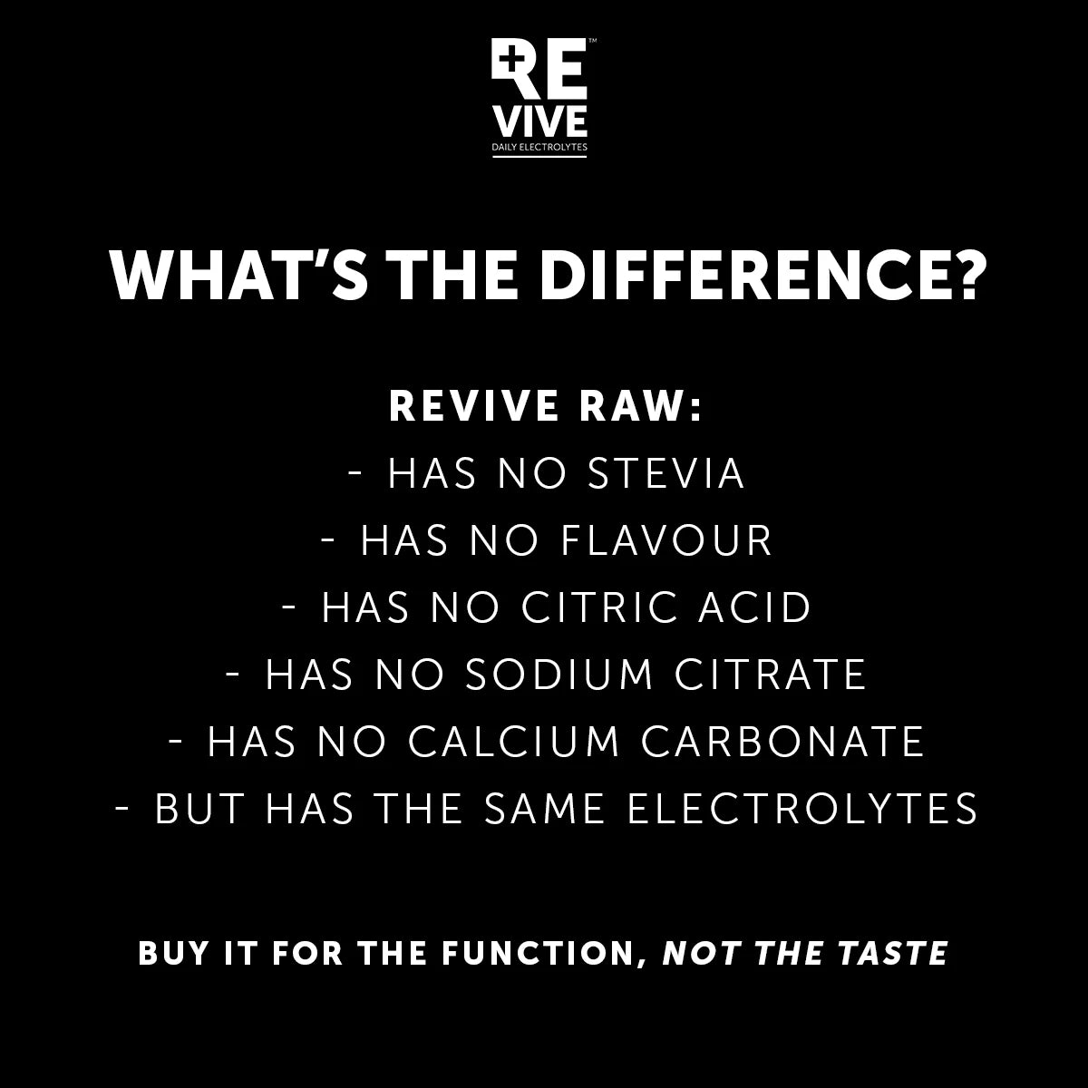 REVIVE - 30 Sachets Raw Unflavoured