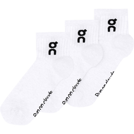 On Logo Socks Mid 3pc